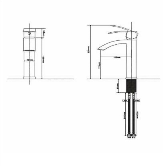 NEW Bathroom Faucet Waterfall -Polished Chrome - Picture 8 of 10